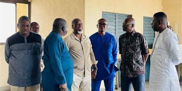 ENGAGEMENT DE LA HAAC A RÉHABILITER LA MAISON DES MÉDIAS, Edouard Loko descend pour apprécier la dégradation de l&rsquo;infrastructure